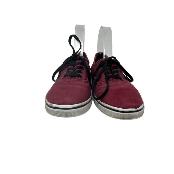 Vans Off The Wall Red Canvas Lace Up Athletic Sneakers Men's Sz 4 Women's Sz 5.5 - Picture 5 of 9